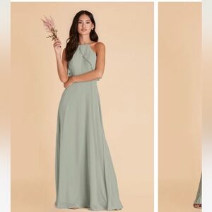Sage Chiffon Birdy Grey dress.